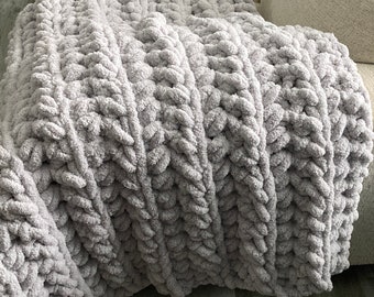 12 Hour Luxurious Crochet Chunky Blanket Pattern, Easy Blanket Pattern, Big Bulky Afghan