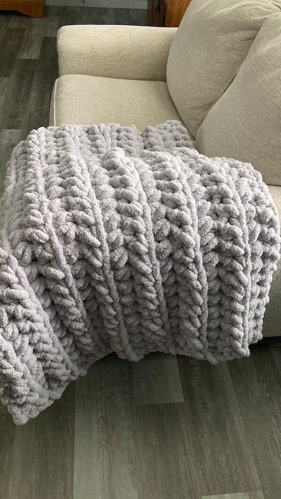12 Hour Luxurious Crochet Chunky Blanket Pattern, Easy Blanket Pattern, Big Bulky Afghan, crochet pattern