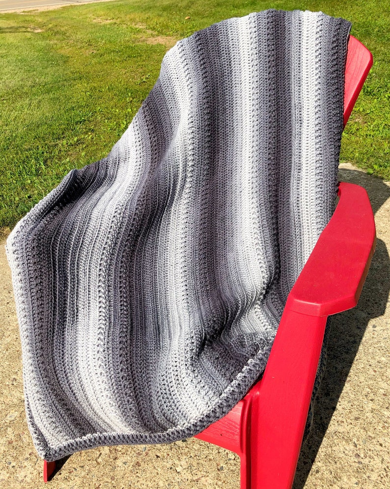 Textured Ombre Crochet Blanket Crochet Afghan Pattern Ombre Etsy