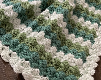 Crochet Pattern, Easy Modern Heirloom Baby Afghan, Crochet baby blanket Pattern, beginner friendly crochet pattern, pink and grey