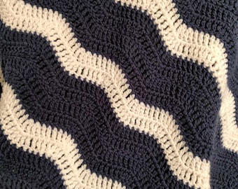 Ripple Crochet Afghan Pattern, Easy Crochet Blanket Pattern, Gentle River Ripple Blanket, Chevron Crochet Blanket, Ripple Crochet Pattern