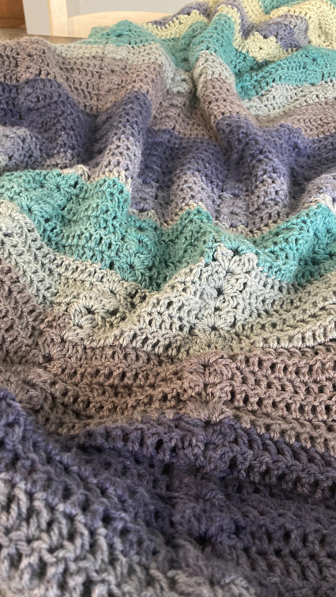 Crochet Blanket Pattern | Textured Puff Stitch Heart | Easy Repeat ...