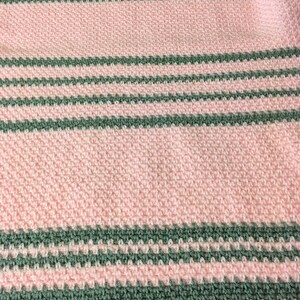 Easy Modern Heirloom Baby Afghan, Crochet baby blanket Pattern, beginner friendly crochet pattern, farmhouse style crochet blanket image 4