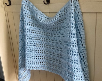 lacy shawl crochet pattern, Lacy Lindsey Crochet Shawl Pattern, Crochet Prayer Shawl, Easy Crochet pattern, rectangle shawl