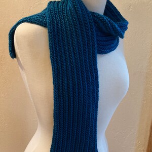 Beginner Easy Ribbed Knit Look Crochet Scarf Pattern, Cozy and Simple ...
