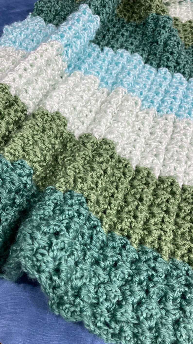Chunky Crochet Baby Blanket, Hudson Soft and Bulky Baby Blanket Crochet Pattern, Luxurious Crochet Throw Blanket image 2