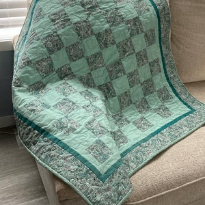 Modèle de courtepointe simple et rapide, courtepointe pour bébés pour débutants, motifs de courtepointe modernes, décoration de ferme, motif de courtepointe Elaine Simply Done 3 tailles,