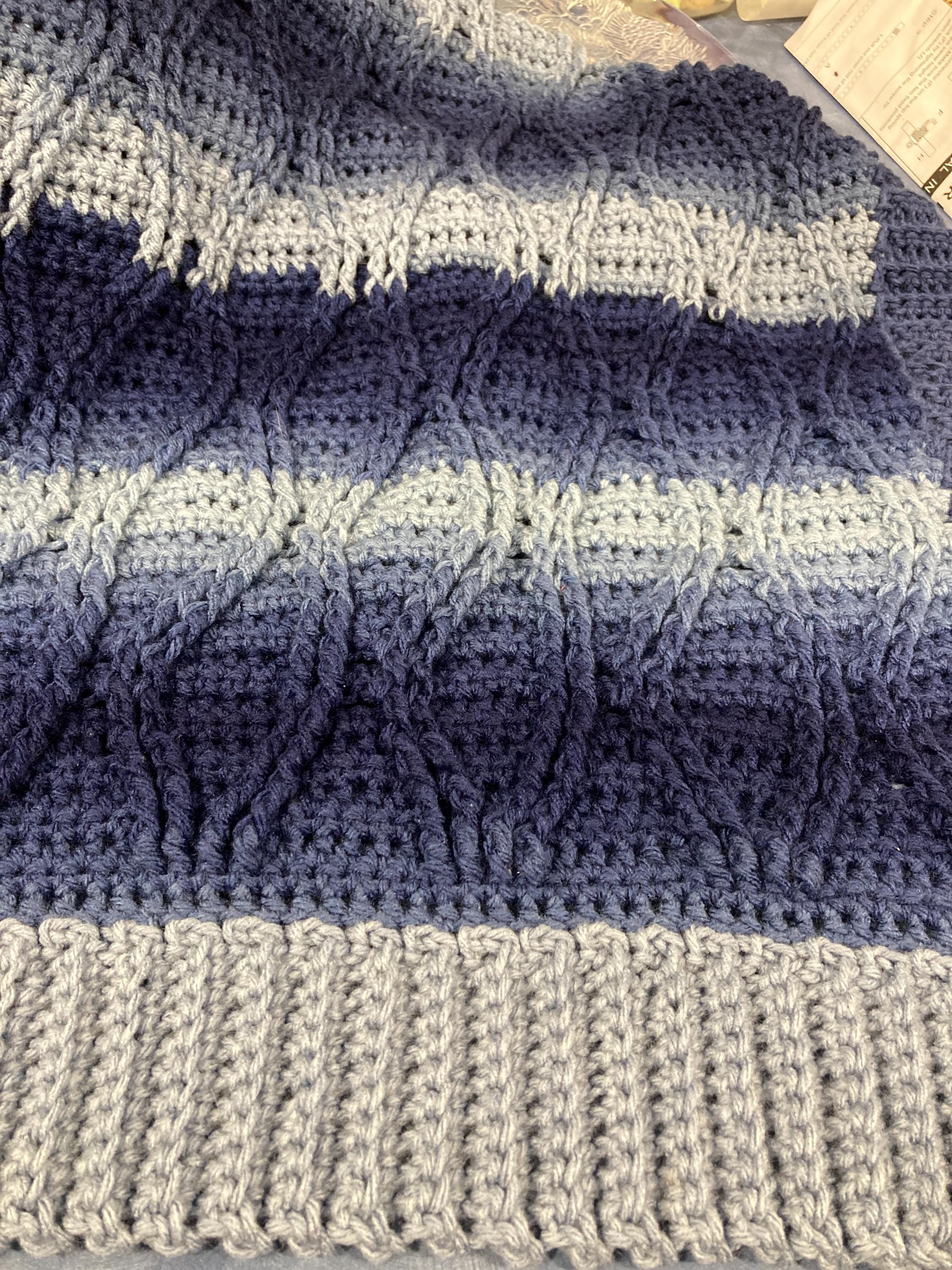 Braided Cable Blanket, Crochet Throw Blanket, Crochet Easy Beginner ...