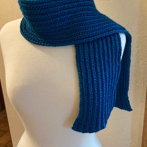 Beginner Easy Ribbed Knit Look Crochet Scarf Pattern, Cozy and Simple Scarf, Scarf Pattern for Men, Women, and Children, Knit look ribbed image 2