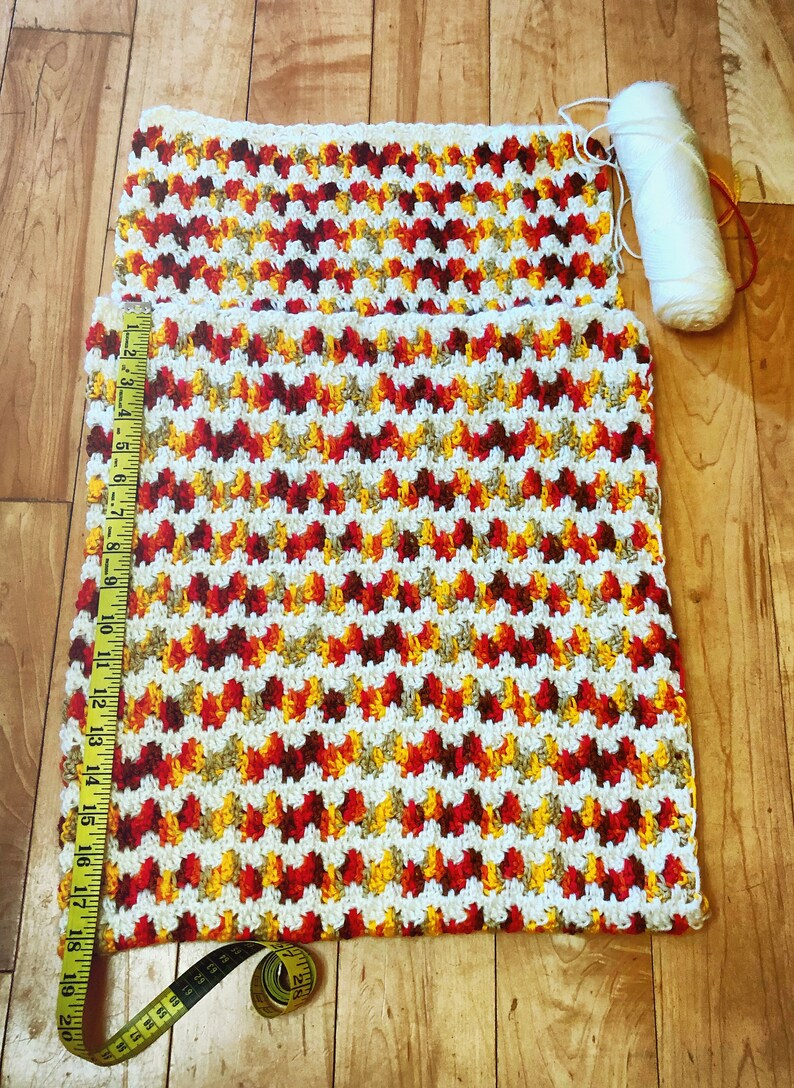Crochet Pillow Cover, Embrace Autumn Crochet Pillow, Granny Spike Stitch Crochet Throw Pillow tutorial, Throw Pillow Design image 5