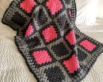 Granny Square Crochet Blanket Pattern, Baby Afghan (PDF Pattern)