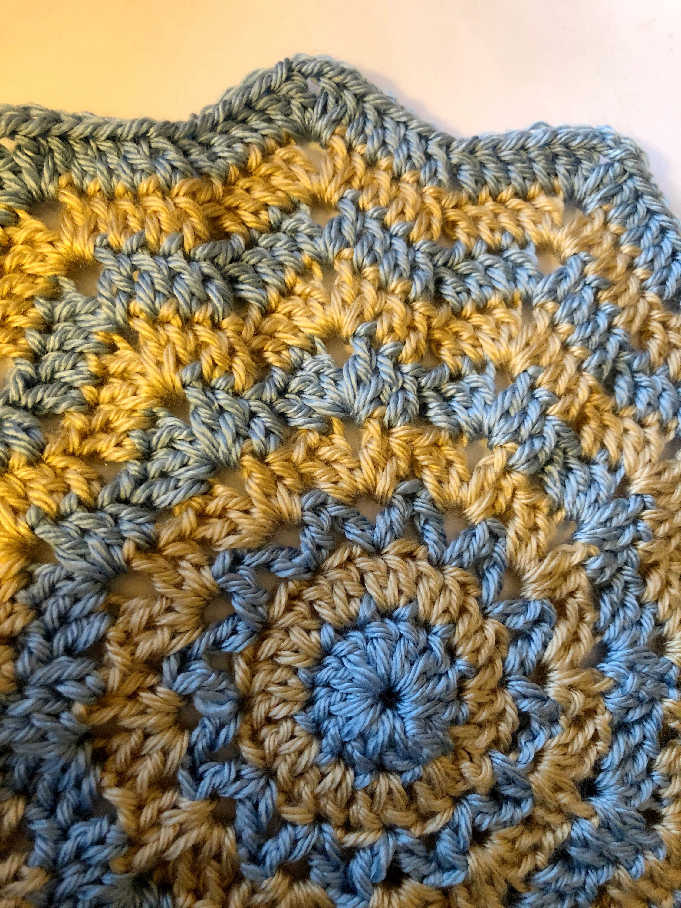 12 Point Round Ripple Baby Blanket Pattern, Round Blanket Pattern ...