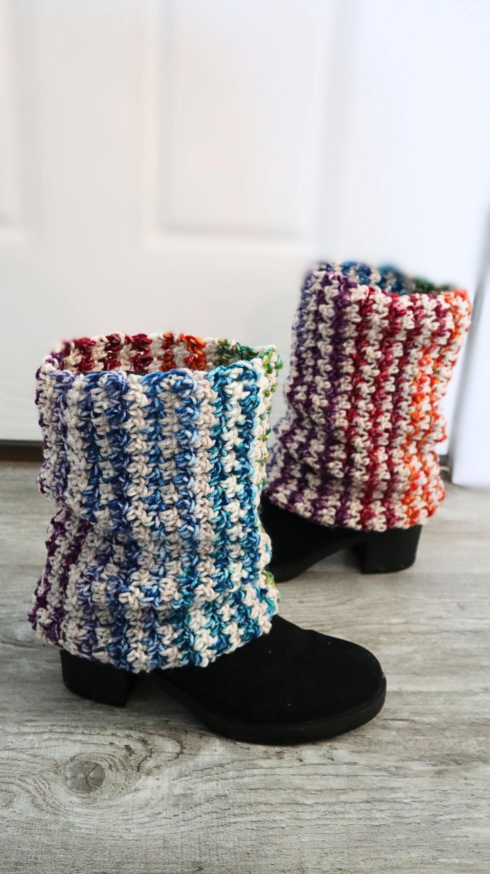 30 Crochet Leg Warmers Patterns for Retro, Cozy, and Statement Style 17 Frost Blossom Lemon Peel Stitch Leg Warmers, XS–XXXL