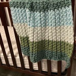 Chunky Crochet Baby Blanket, Hudson Soft and Bulky Baby Blanket Crochet Pattern, Luxurious Crochet Throw Blanket image 5
