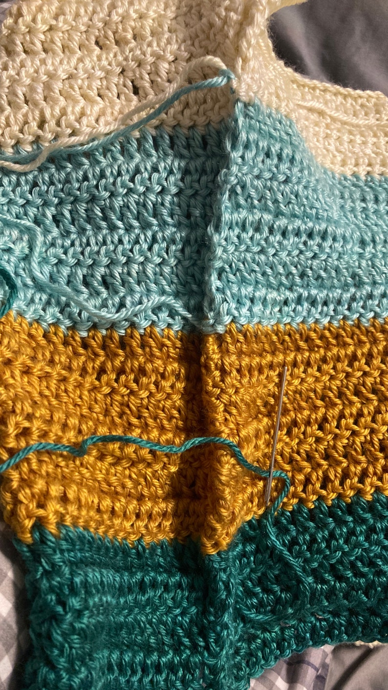 Beginner Crochet Pattern, Colorful Easy Infinity Scarf Crochet Pattern ...