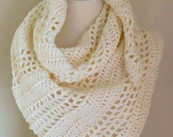 8-Hour Cabana Crochet Shawl Pattern, easy crochet lacy shawl, beginner crochet pattern, crochet shawl pattern, summer crochet pattern