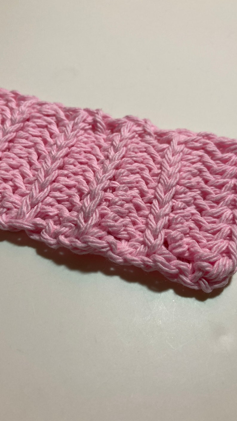 Learn the Easy Half Double Crochet Ribbing Stitch, Step-by-Step Tutorial for Beginners, knit look crochet stitch image 4