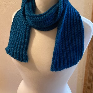 Beginner Easy Ribbed Knit Look Crochet Scarf Pattern, Cozy and Simple ...