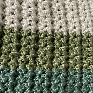 Chunky Crochet Baby Blanket, Hudson Soft and Bulky Baby Blanket Crochet Pattern, Luxurious Crochet Throw Blanket image 8