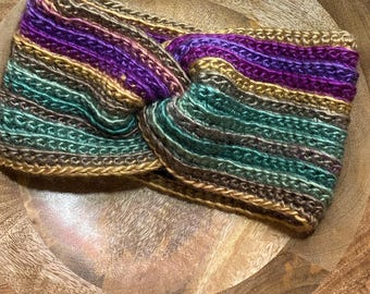 Twisted Crochet Ear Warmer Pattern | Ribbed Headband, 5 Sizes (PDF Pattern)