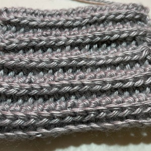 Learn the Easy Half Double Crochet Ribbing Stitch, Step-by-Step Tutorial for Beginners, knit look crochet stitch image 6