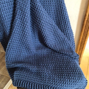 Crochet Blanket Pattern, Ocean Paradise Crochet Throw Blanket, CTextured Blanket, Trinity Stitch, Crochet Afghan Pattern, Modern Blanket