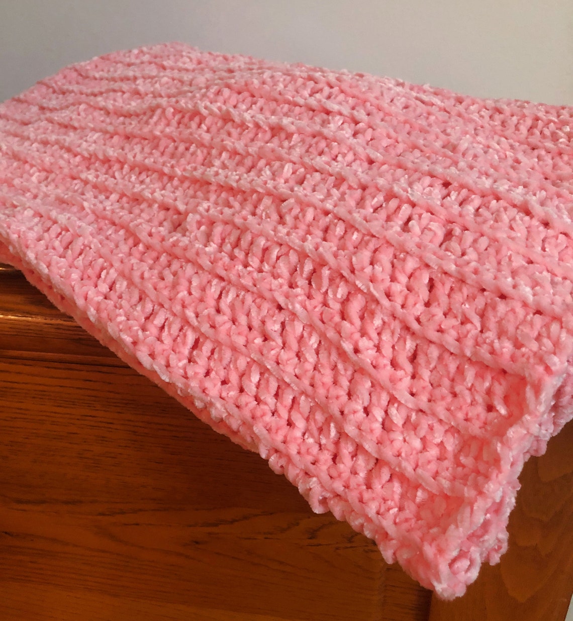 Velvet Yarn Crochet Blanket Pattern Chunky Crochet Afghan Etsy