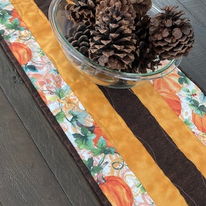 Runner da tavolo da pranzo, modello di runner da tavolo autunnale Sew Fast PDF stampabile, modello di trapunta facile per principianti