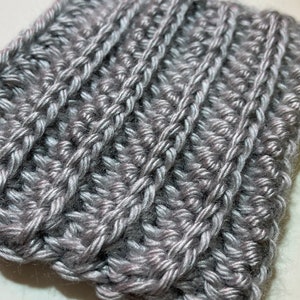 Learn the Easy Half Double Crochet Ribbing Stitch, Step-by-Step Tutorial for Beginners, knit look crochet stitch