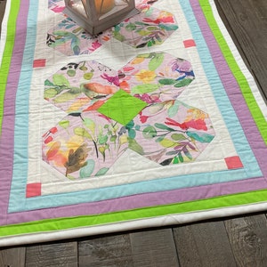 Beginner-Friendly Table Runner Pattern, Whimsical Springtime Bunnies Table Runner Quilt Pattern, Spring table runner pattern image 7