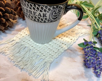 Haakpatroon boho onderzetter bladerdeeg, eenvoudig gehaakte onderzetter, decoratie boerderij woonpatroon, koffiekopje mok tapijt, haakpatroon voor beginners