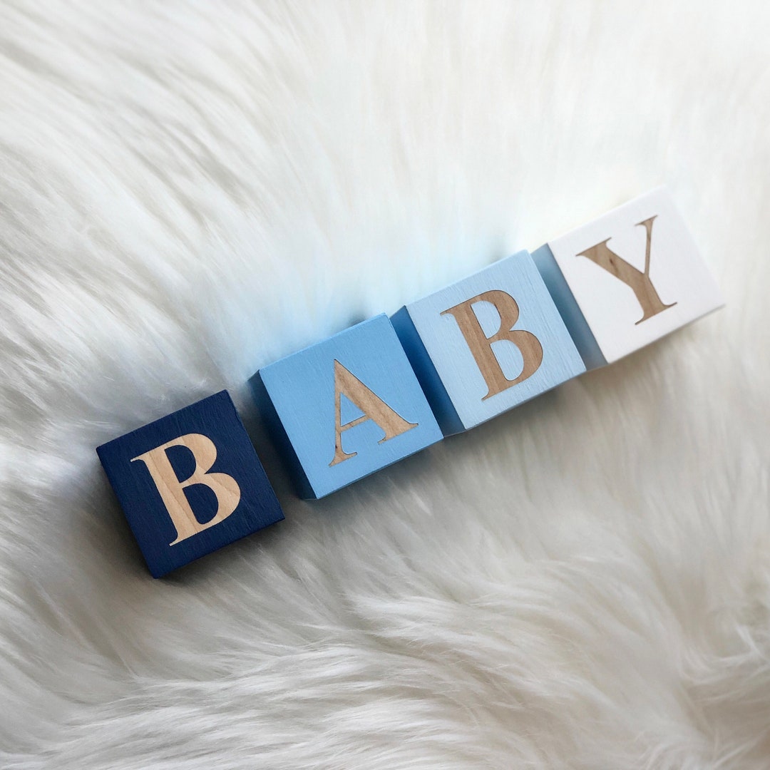 Large Personalized Baby Name Blocks Wood Letter pic pic