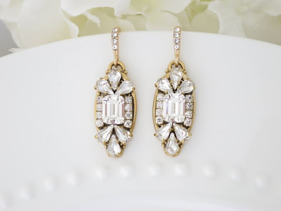 Buy Pearl Drop Earrings for Bride Gold Pearl Drop Wedding Earrings Art Deco  Bridal Earrings Boho Bridal Jewelry Set Wedding Jewelry Set Crystal Online  in India - Etsy