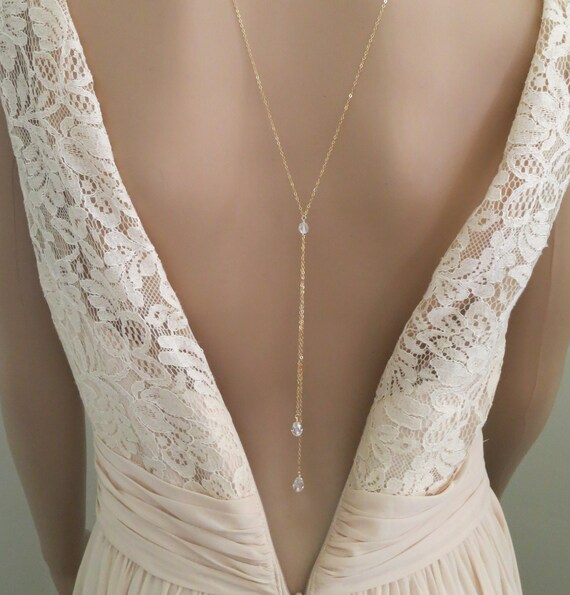 Back necklace wedding best sale