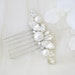 Hannah reviewed Small bridal comb Modern hair brooch Wedding hair accessory Petite rhinestone comb Crystal and pearl bridal hairpiece Decorative comb