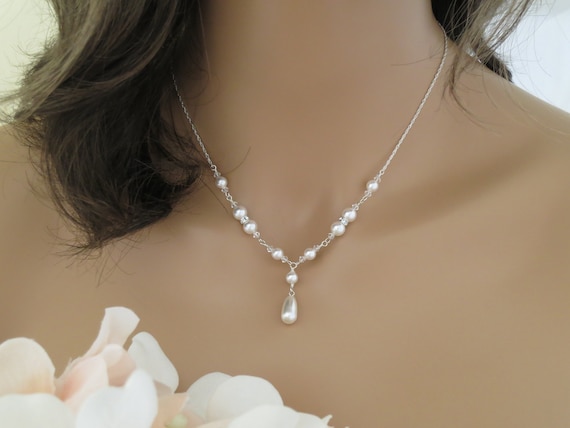 Layered Pearl Necklace Multi-layer Camellia Long Necklacerose 