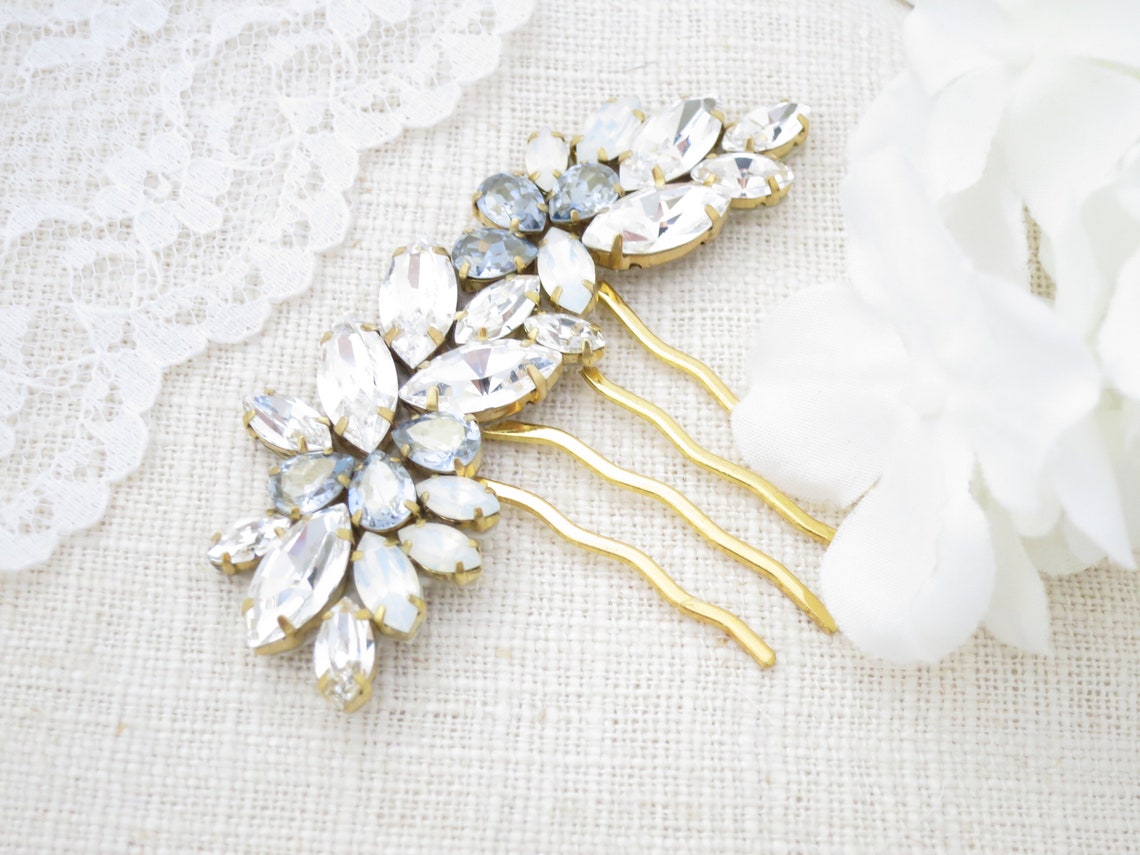5. Blue Pearl Hair Comb for Prom - wide 10