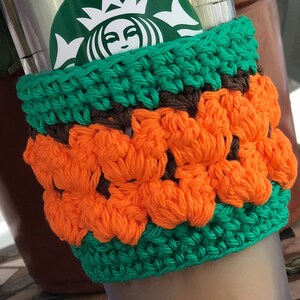 Crochet Pattern&gt;&gt;&quot;Call Me Pumpkin&quot; &gt;&gt;Cup Cozy Pattern&gt;&gt;Cup Cozy&gt;&gt;Pattern Only
