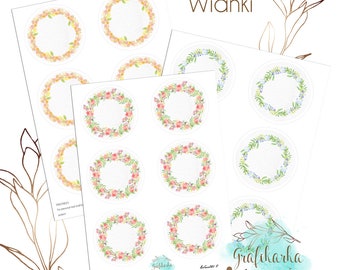 Wreaths. Watercolor Floral clipart