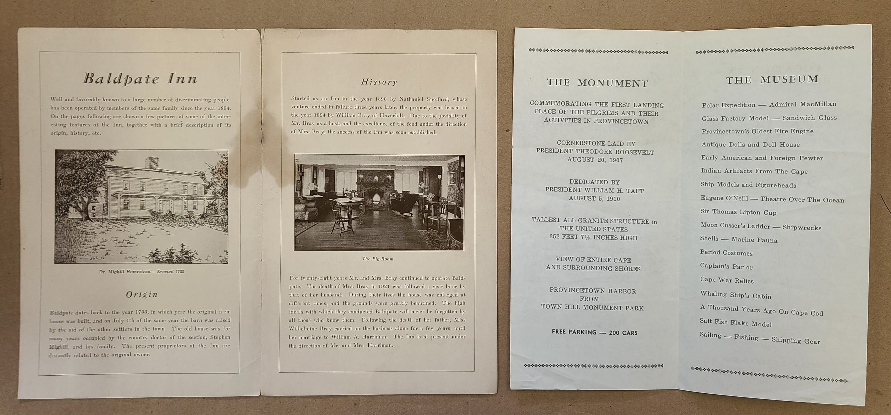 Massachusetts Ephemera Travel Guide Pilgrim Monument Salem Etsy