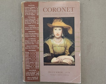 Coronet Magazine December 1936 Second Issue 1930s