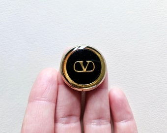 1 Button _Vintage Metal and Acryl Button_ Luxury Button _ Designer Button_ price per one button