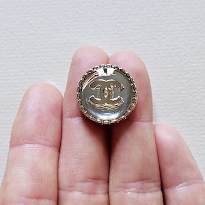 1 Button _Vintage Metal Chanel Button_ Luxury Button _ Designer Button_ price per one button