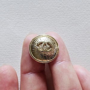 1 Button _Vintage Metal Chanel Button_ Luxury Button _ Designer Button_ price per one button