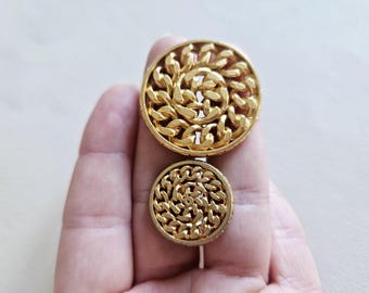 1 Button _Vintage Metal Chanel Button_ Luxury Button _ Designer Button_ price per one button