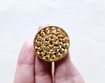 1 Button _Vintage Metal Chanel Button_ Luxury Button _ Designer Button_ price per one button