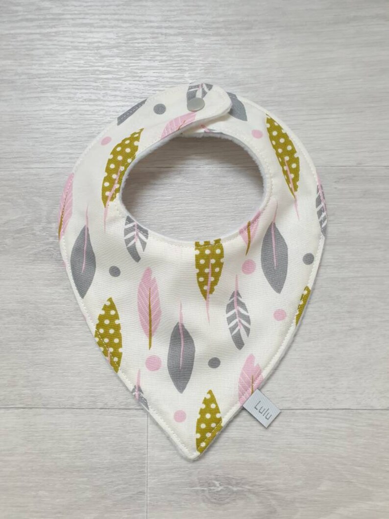 Bavoir bandana baby cotton fabric patterns to choose from