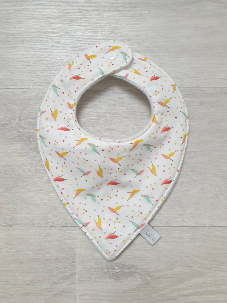 Bavoir bandana baby cotton fabric patterns to choose from