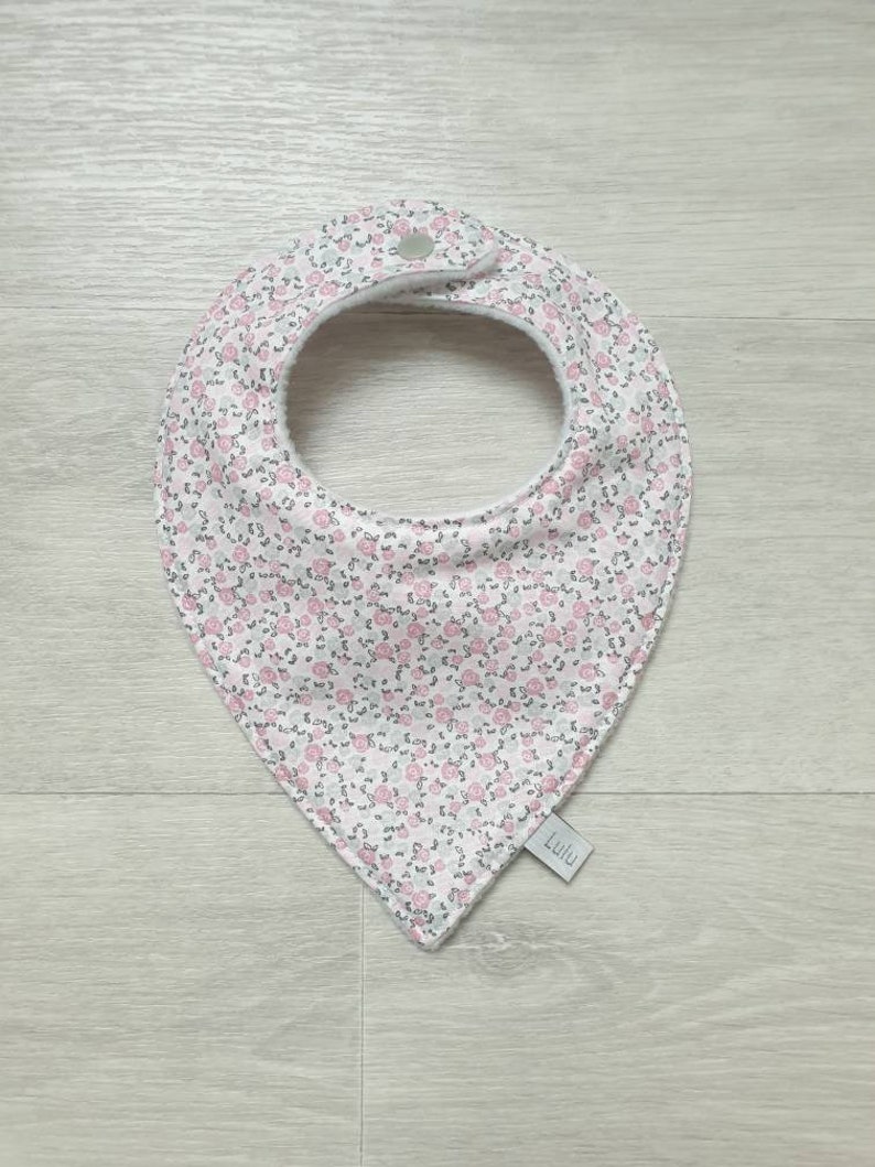 Bavoir bandana baby cotton fabric patterns to choose from