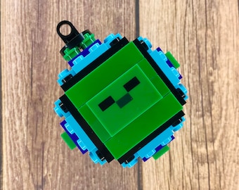 Custom Baby Zombie Christmas Ornament Inspired by Minecraft made from LEGO® Bricks